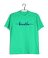 Yoga Breathe Sports Fitness Casual Graphic Printed T-Shirt for Men